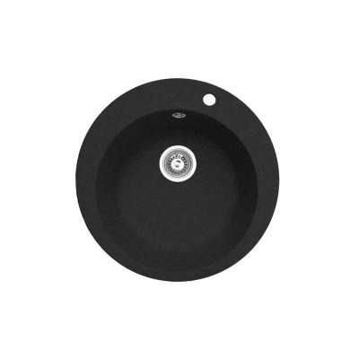 Кухонная гранитная мойка Черная ARMONIX №001 d-500