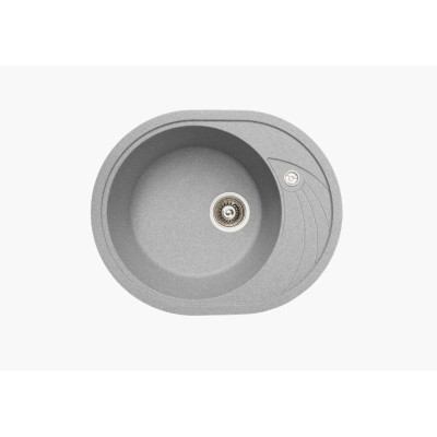 Кухонная гранитная мойка Серая ARMONIX №004 580x470