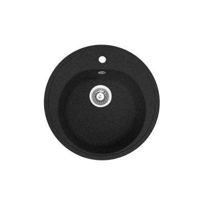 Кухонная гранитная мойка Черная ARMONIX №007 d-500