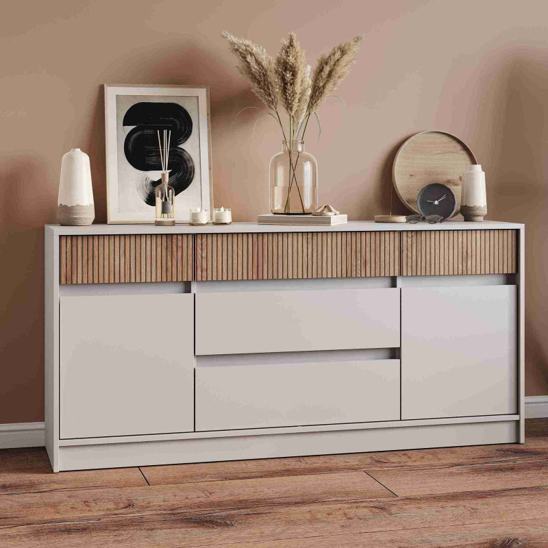 Комод 1600 СТАЙЛ (Еверест) — Кашемір / Дуб Канелла Комод 1600 СТАЙЛ (Еверест) — Кашемір / Дуб Канелла