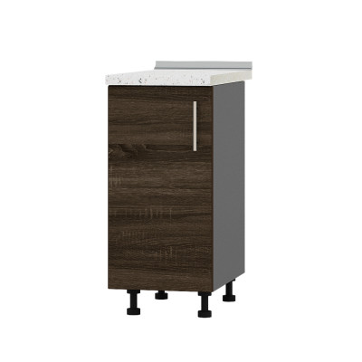 Кухонный модуль Оптима Низ Н83-380 Антрацит, Дуб Сонома Трюфель